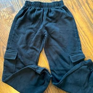Zara black cargo sweats size 11-12
